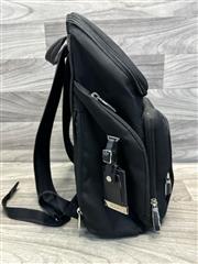 TUMI Arrivé Barker Backpack Black Nylon Leather Trim